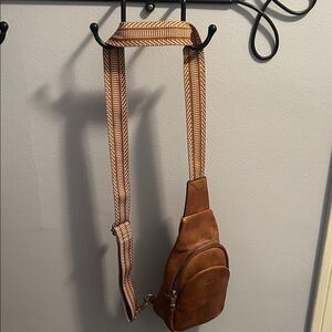 Elegant Tan Vegan Leather Mini Bag